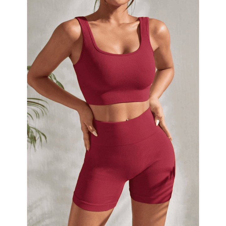 Women's Red Gym Sets Vital