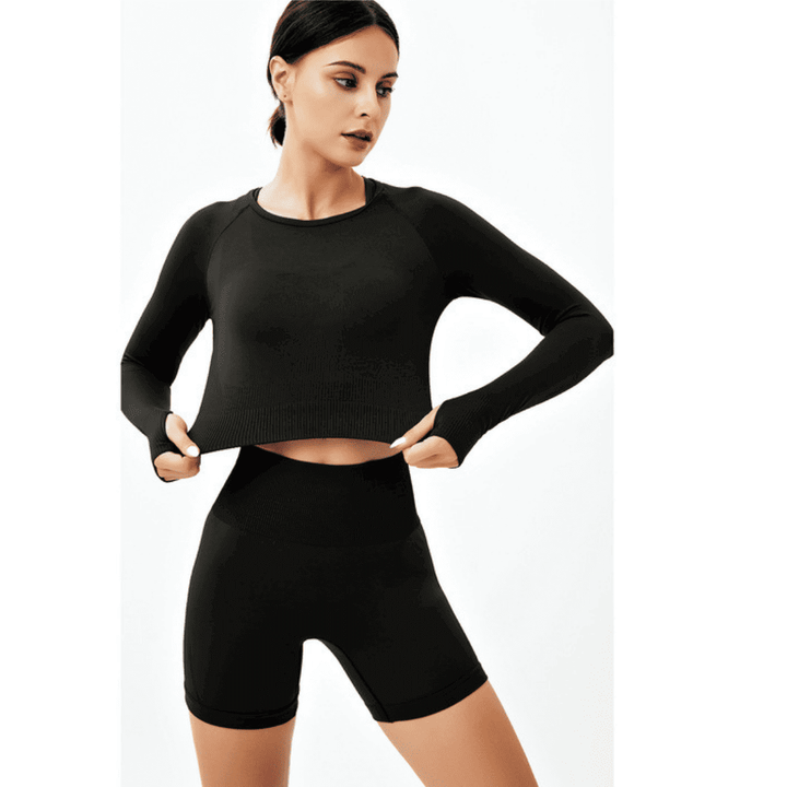 Women's Black Gym Sets FlowFit