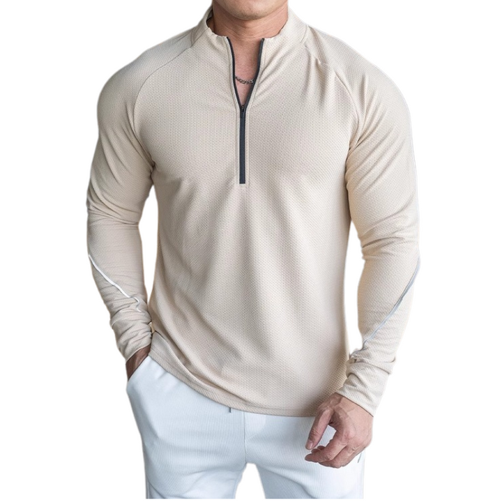 Long Sleeve T-Shirts 1/4 Zip SlimFit
