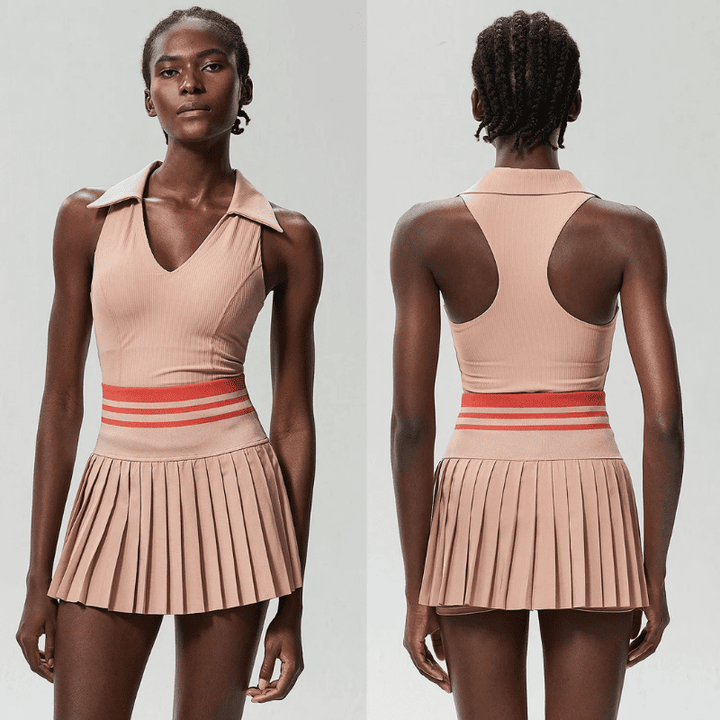 Women's Beige Gym Sets Polo