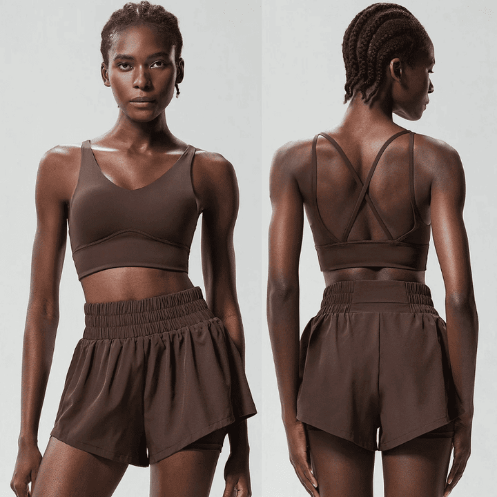 Women's Brown Gym Sets Breeze