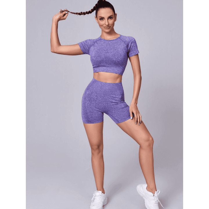 Women's Purple Gym Sets SeaPro
