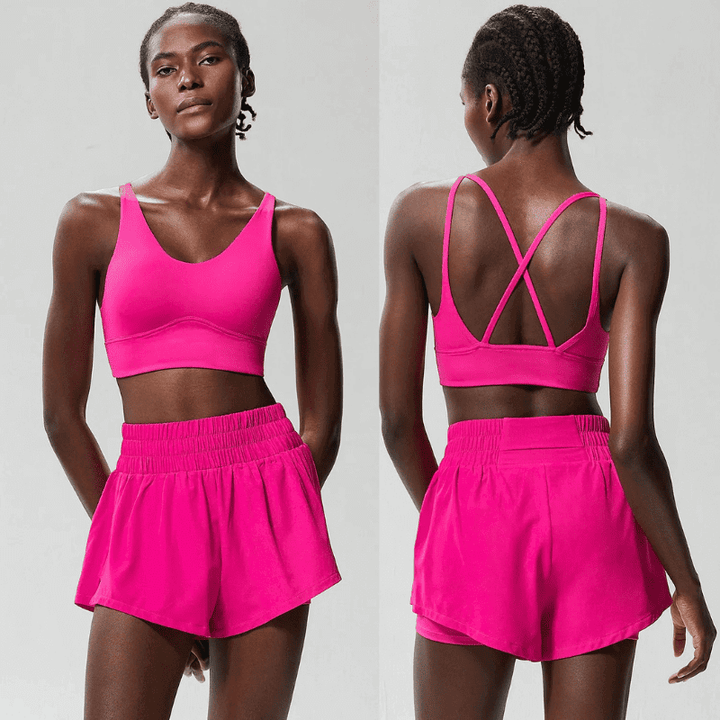 Women's Pink Gym Sets Breeze
