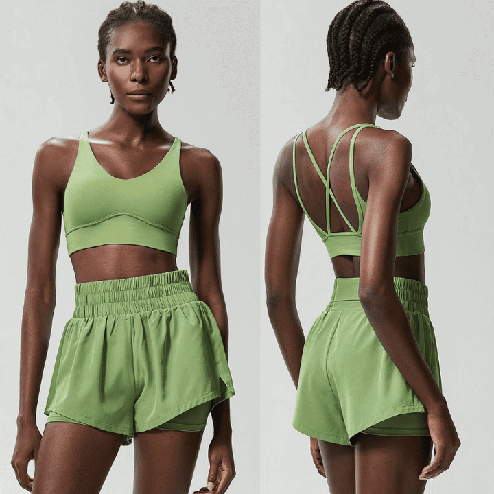 Women's Green Gym Sets Breeze