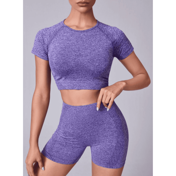 Women's Purple Gym Sets SeaPro