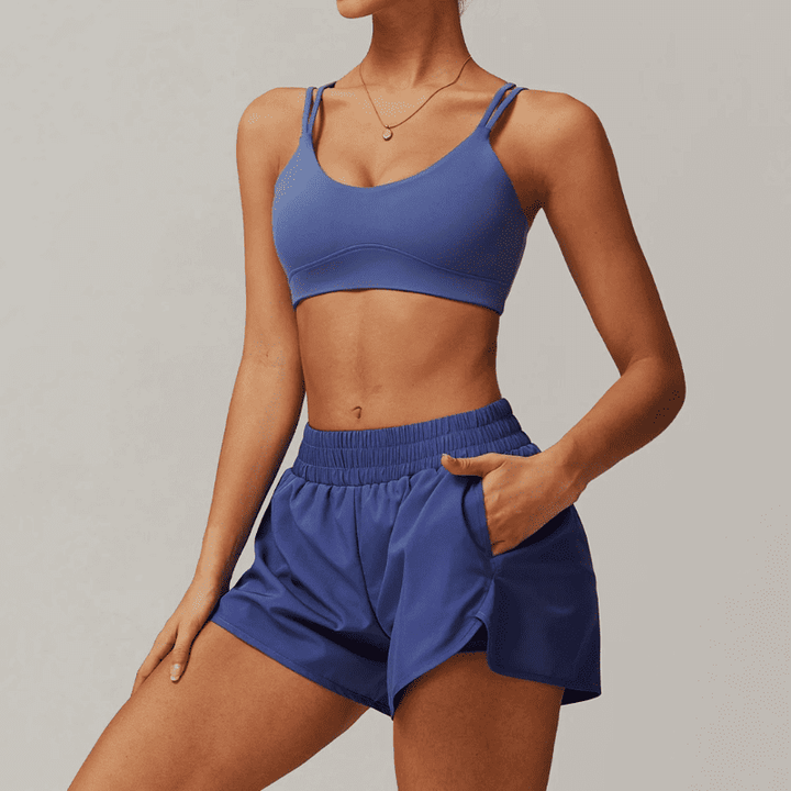 Women's Blue Gym Sets FlexEase