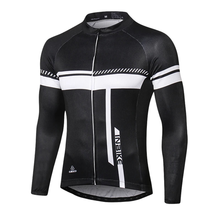 Men's Long Sleeve Cycling Jersey InbikeBlack