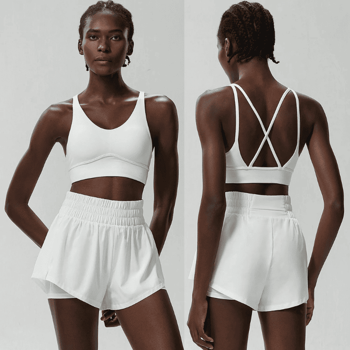 Women's White Gym Sets Breeze