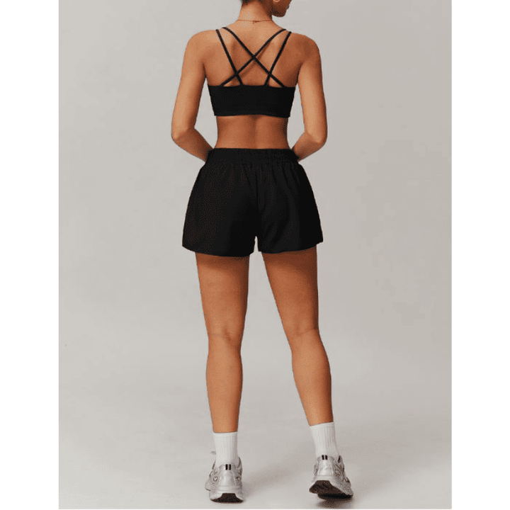 Women's Black Gym Sets FlexEase
