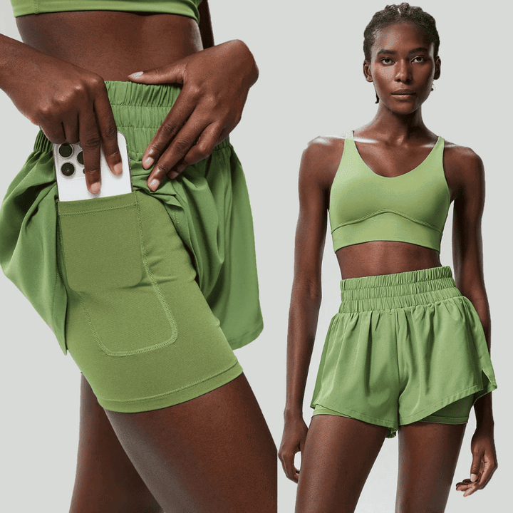 Women's Green Gym Sets Breeze