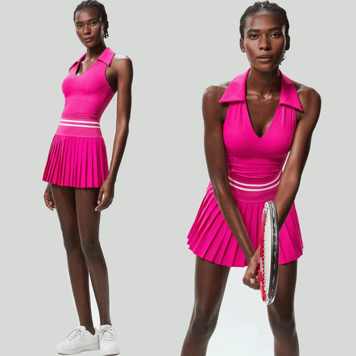 Women's Pink Gym Sets Polo