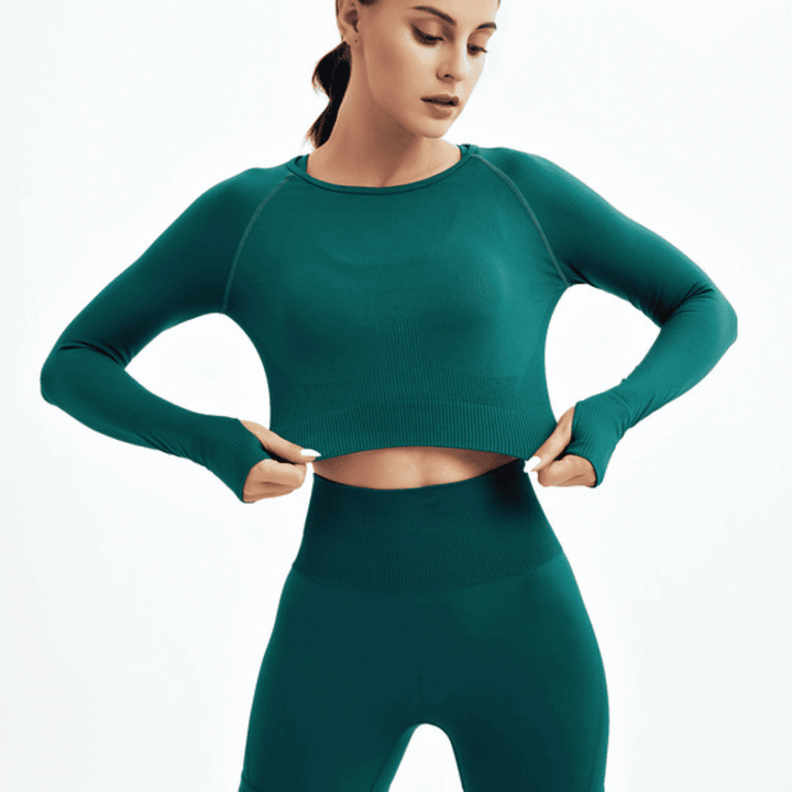 Women's Green Gym Sets FlowFit