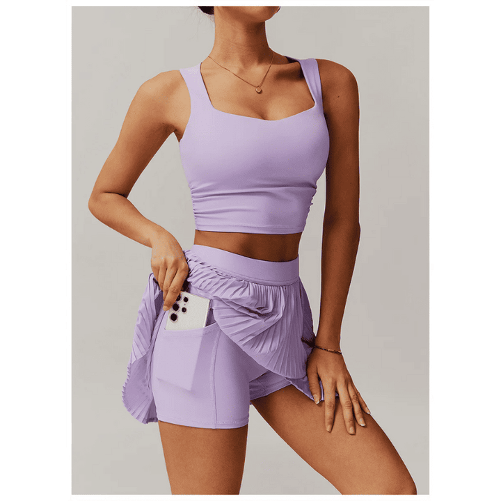 Women's Purple Gym Sets Solar