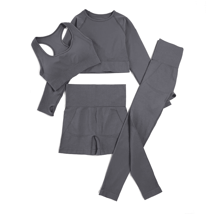 Women's Gray Gym Sets FlowFit